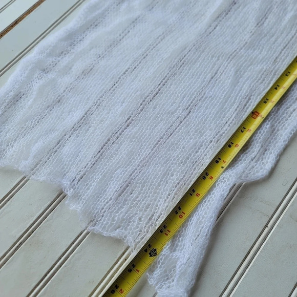 Newborn Photography Props Soft Knit Newborn Stretch Lighweig Wrap Blanket white - Picture 3 of 6